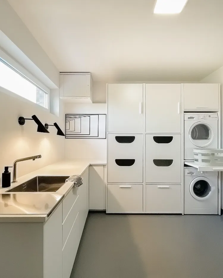 Waschküche einrichten Tipps wie Waschmaschinenschrank hinstellen.jpg