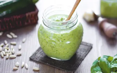 vegane Brotaufstriche Rezepte Zucchini Pesto vegan