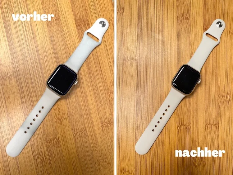 Apple Watch Band reinigen Verfärbung entfernen