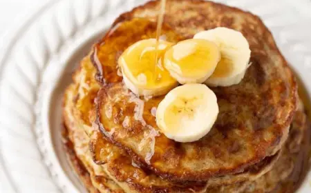 Bananen Haferflocken Pancakes 3 Zutaten Frühstück