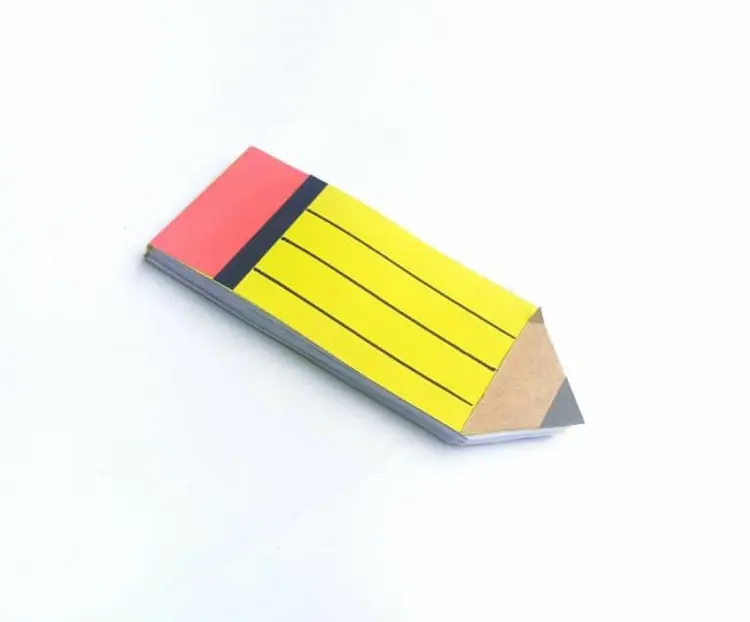 Einladungskarte zur Einschulung im 3D-Format - Bleistift selber machen aus Papier