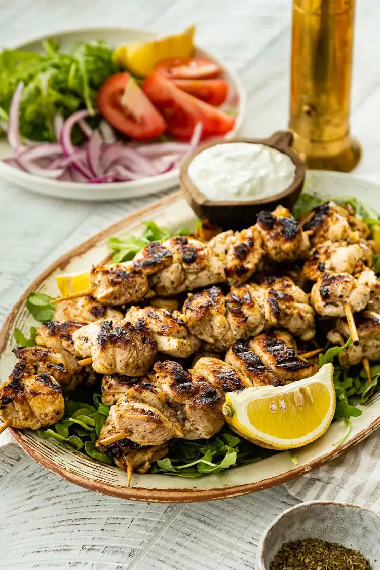 You can also use other types of meat for this souvlaki recipe