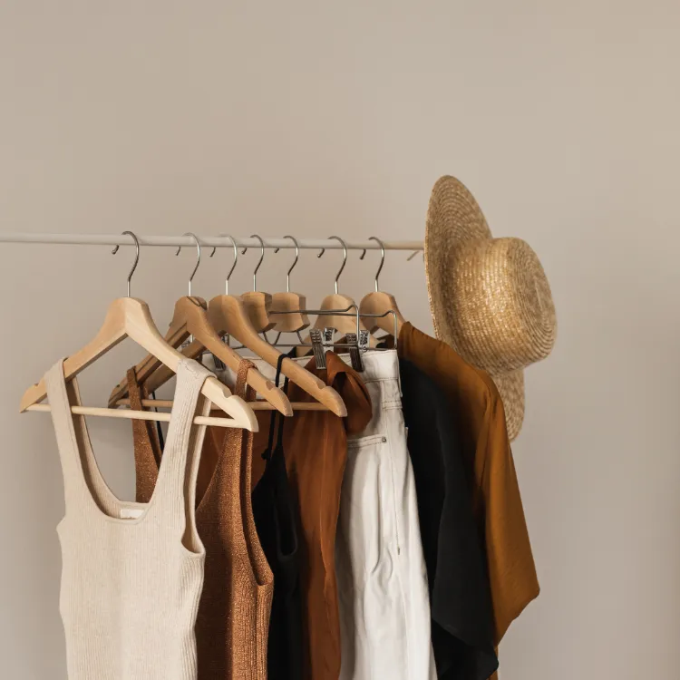 Kleiderschrank minimalistisch gestalten 80 20 Styling Regel Modetrend 2022