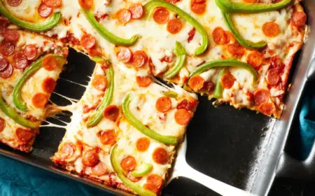 Low Carb Zucchini Pizza aus dem Ofen vegetarisches Abendessen Rezepte