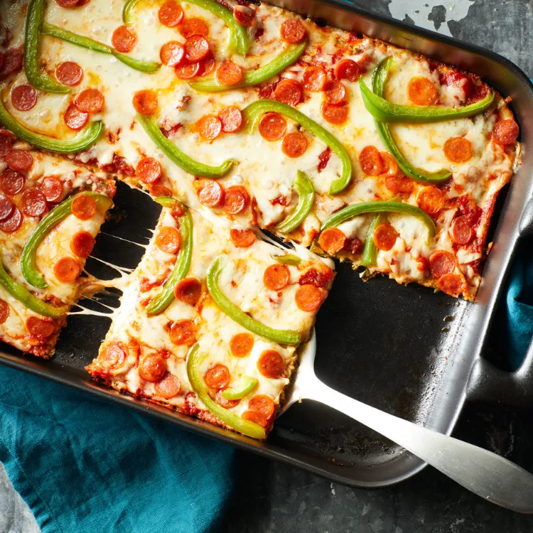 Low Carb Zucchini Oven Pizza Vegetarian Dinner Recipe