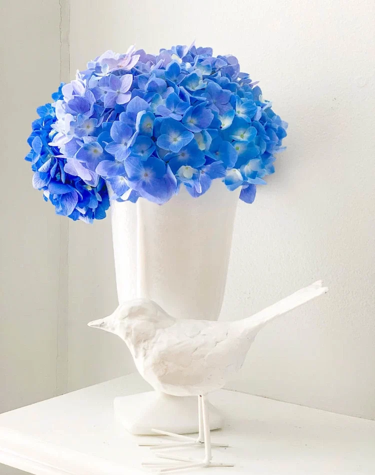 Milchglas-Display der Blüten für einen sauberen und eleganten Look