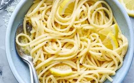 Rezepte für Pasta al Limone - leckeres und schnelles Abendessen zubereiten