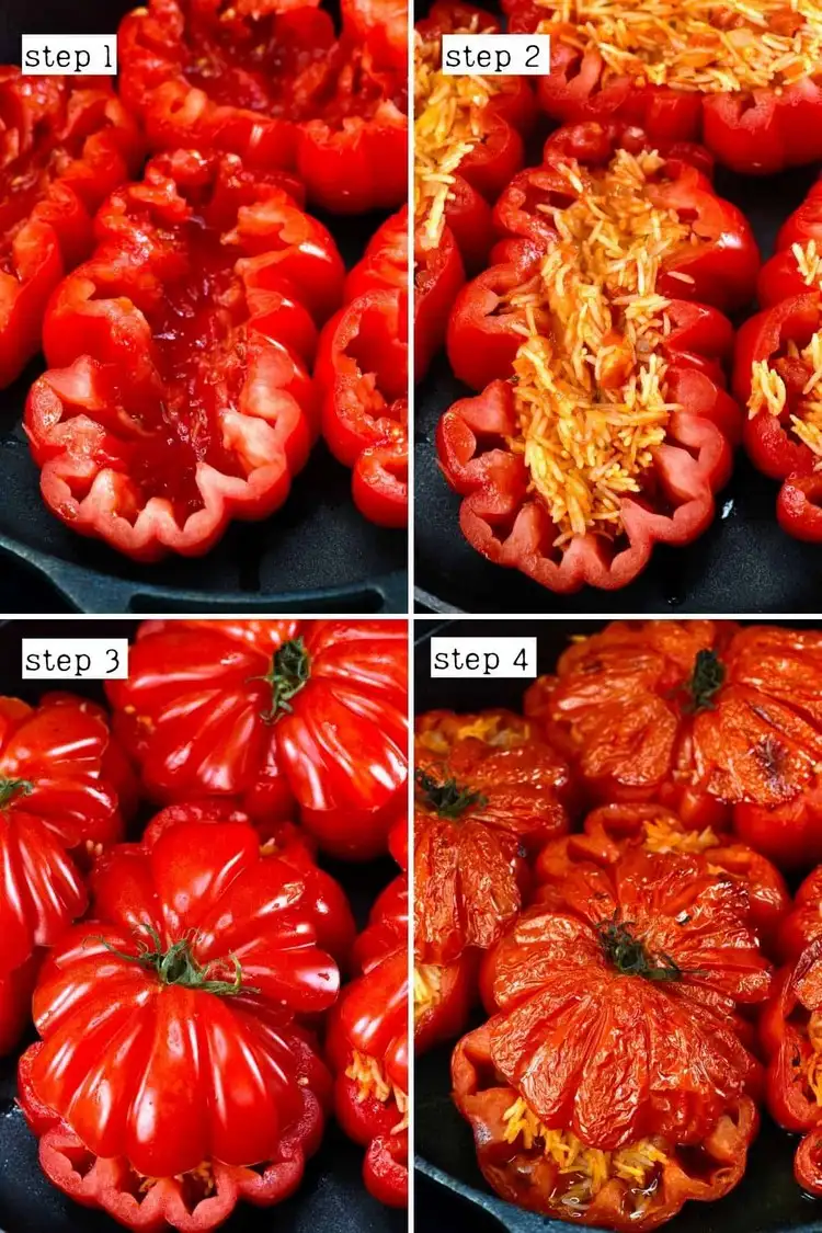 So bereiten Sie gefüllte Tomaten nach griechischer Art zu