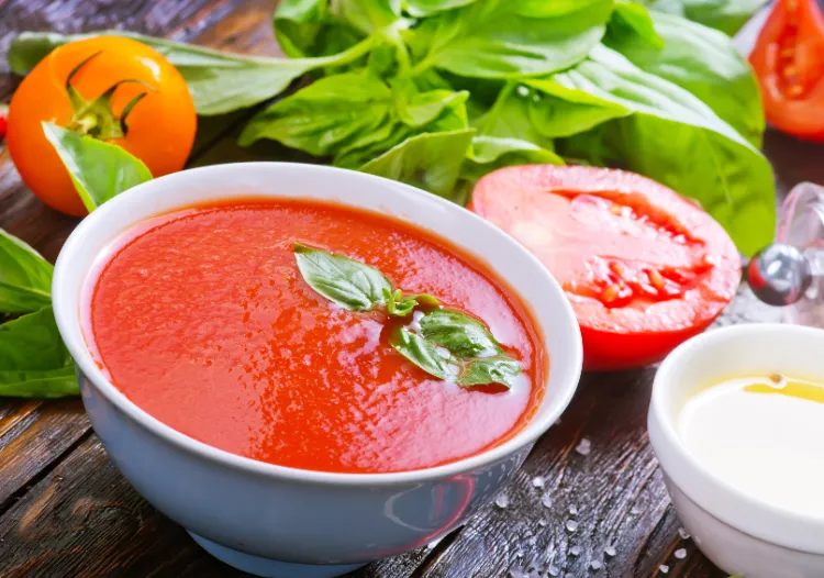 Tomaten Rezepte italienisch klassische Tomatensuppe Rezept