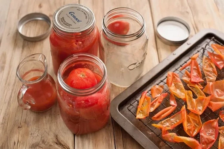 Wie man Tomatenhautchips zubereitet