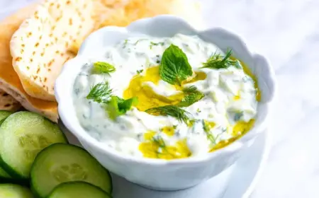 Zaziki Rezept Thermomix kalorienarmer Joghurt Dip mit Gurken