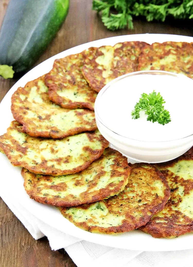 Zucchini Käse Pfannkuchen Low Carb Rezepte abnehmen