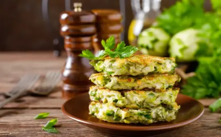 Zucchini Puffer mit Kartoffeln schnelle Sommergerichte vegetarisch