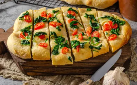 bestes Focaccia Rezept Jamie Oliven Tomaten Vorspeisen