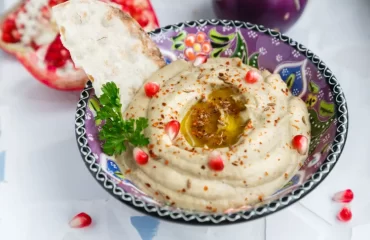 persischer Auberginen Dip mit Tahini Baba Ghanoush Originalrezept