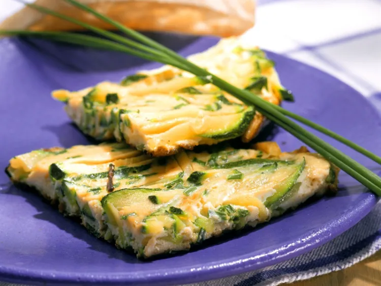 zucchini omelette with mozzarella light vegetarian summer dishes