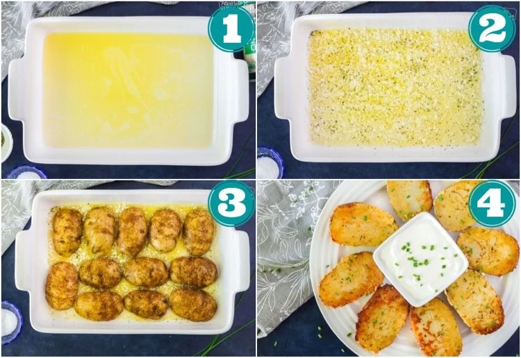 Anleitung knusprige Parmesan-Kartoffeln selber zubereiten