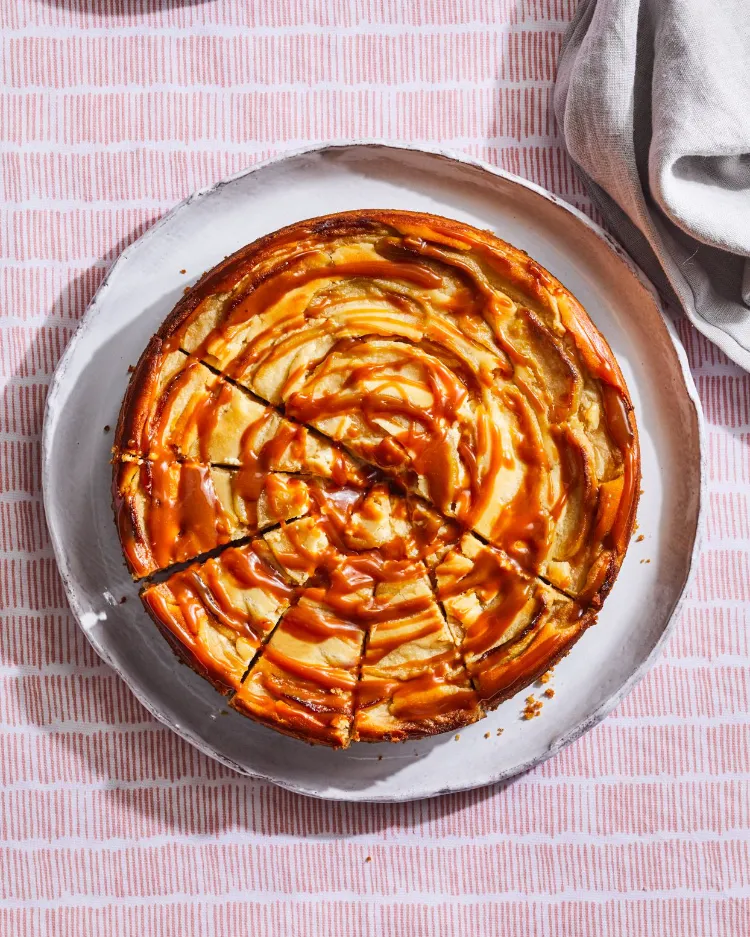 Apfel Käsekuchen ohne Ei veganer Herbst Kuchen Rezepte