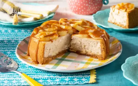 Karamell Apfel Käsekuchen Karamellsauce Rezepte