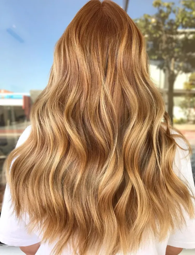 Karamellblond Haarfarbe Herbst Blondtöne Trends 2022