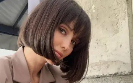 Kinnlange Bob Frisuren im Braun sind ideal für den Herbst