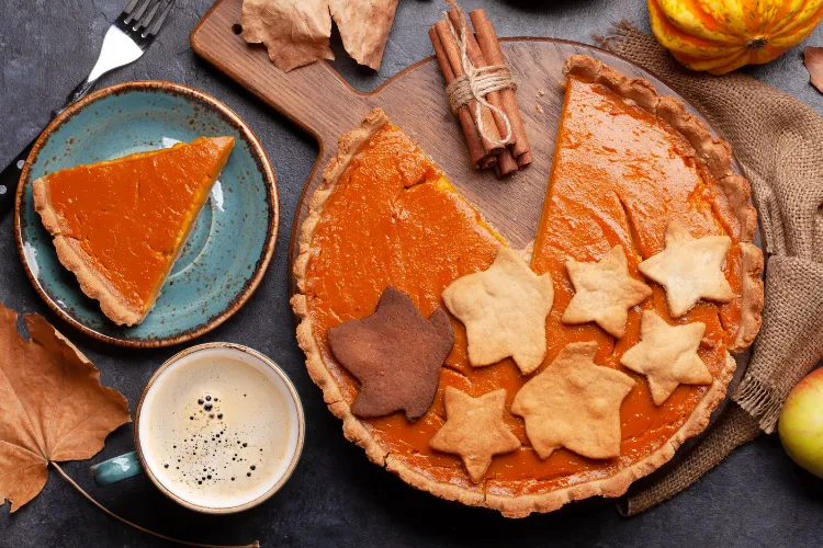 Kürbiskuchen amerikanische Art Pumpkin Pie Rezept original