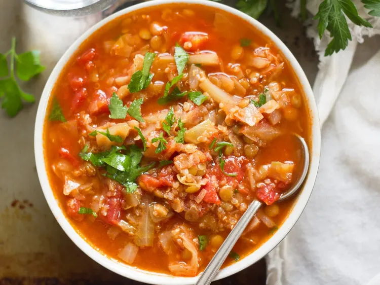 Lightweight dishes and cabbage soup recipe for slimming