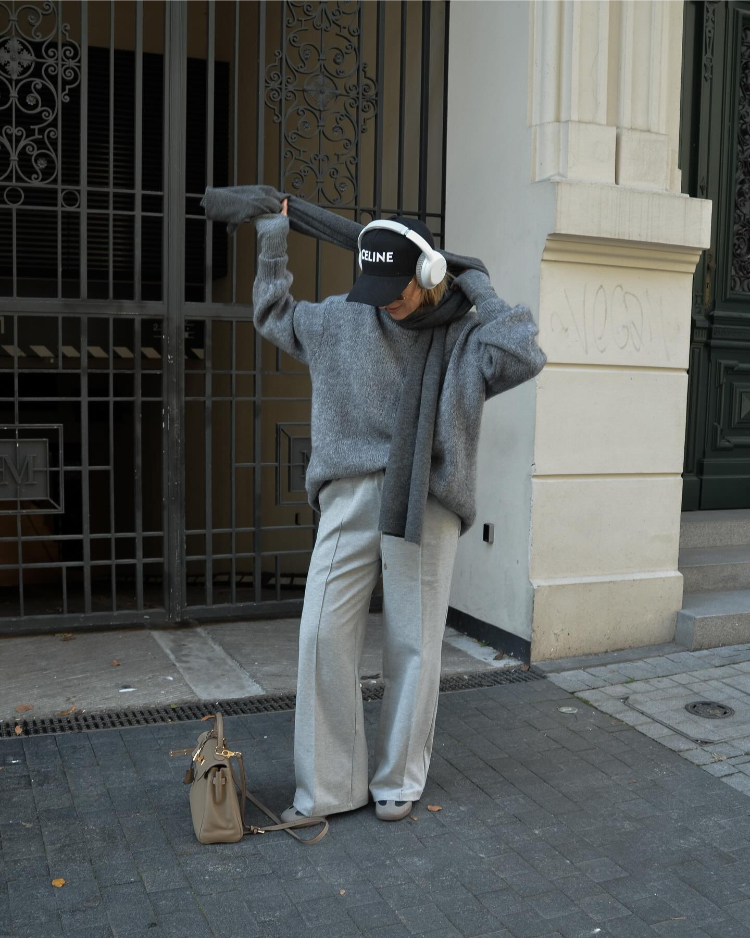 graue hose kombinieren herbst