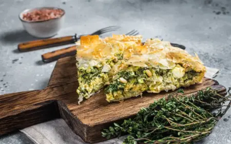 griechische Spanakopita Rezept Blätterteig selber machen
