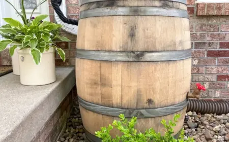 mit einem speziellen bausatz mit wasserhahn zum zapfen für regenfass an einer dachrinne anbringen