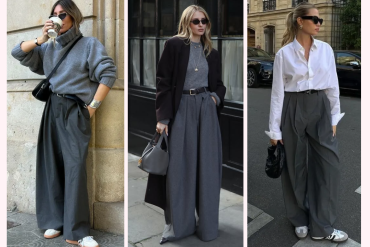 outfits mit grauen hosen für den herbst 2025