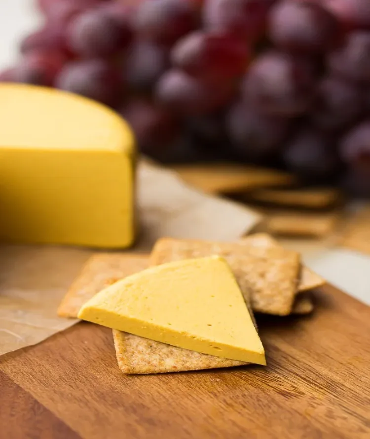 veganer Cheddar ohne Nüsse Rezept veganer Käse selber machen