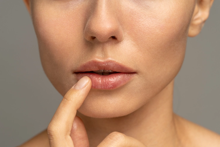 vorbeugung von symptomen bei herpesviren und lippenherpes berührung vermeiden
