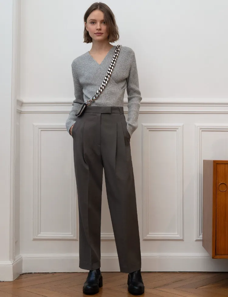 welche Farben mit grauer Hose kombinieren Herbst Business Outfit 2022