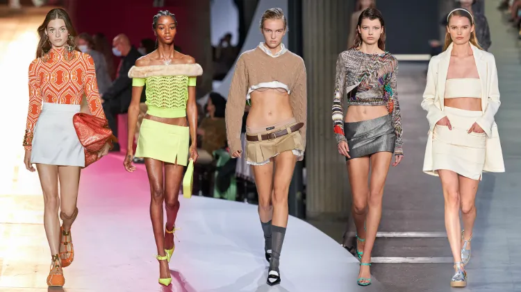 wie Minirock kombinieren Herbst Trends 2022 welche Röcke sind angesagt
