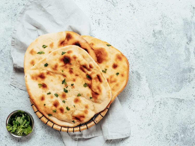 How to make Indian naan bread to go with flat bread