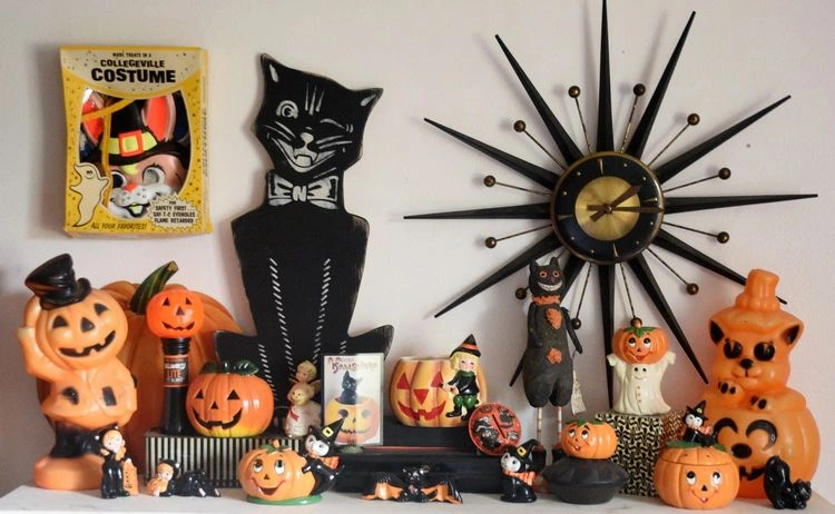 Die Vintage-Halloween-Deko ist aktuell für dieses Jahr