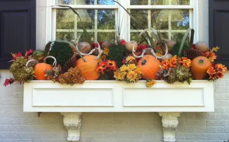 Herbstdeko für die Fensterbank von außen selber machen mit diesen farbenfrohen und bezaubernden Ideen