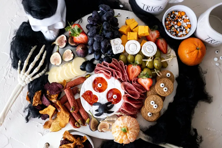Käsebrett Varianten Halloween Charcuterie Board Foodtrend 2022