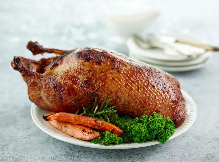 Knusprige Ente braten im Ofen Weihnachtsessen Rezepte mit Ente