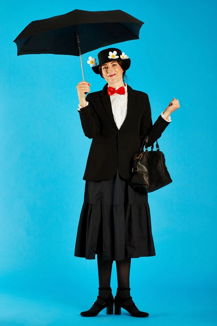 Last Minute Halloween Kostüm - Mary Poppins