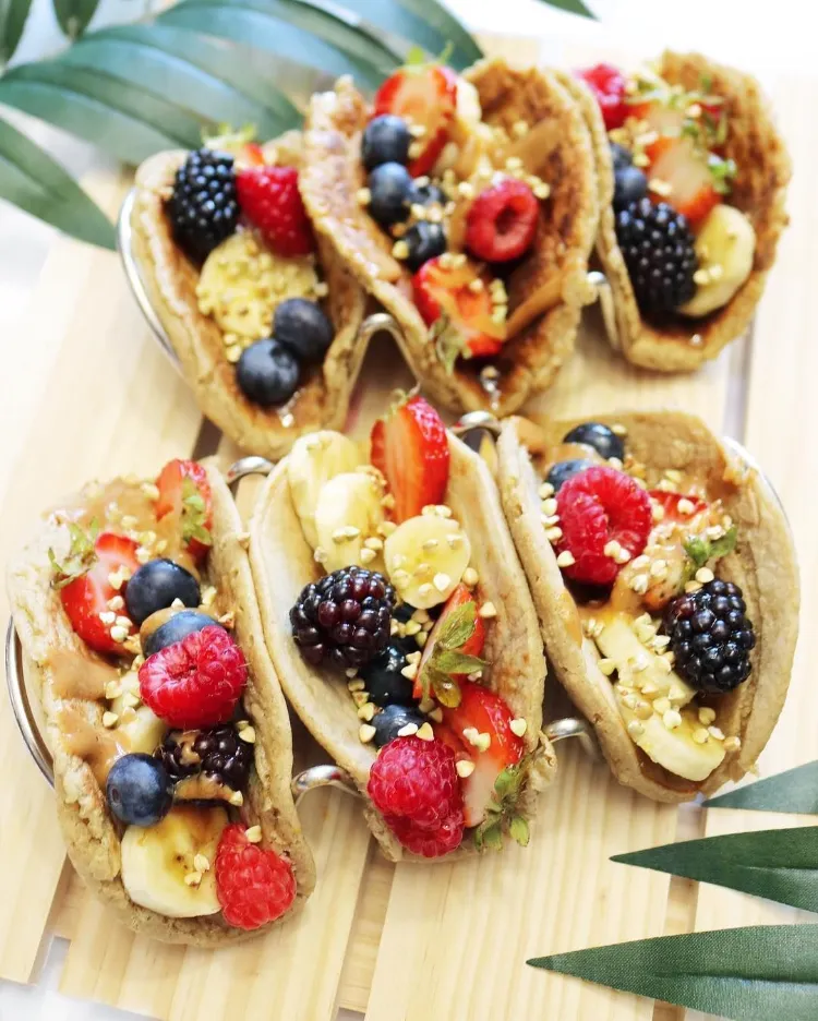 Pancake Tacos Foodtrend 2022 kalorienarme Pfannkuchen Rezept