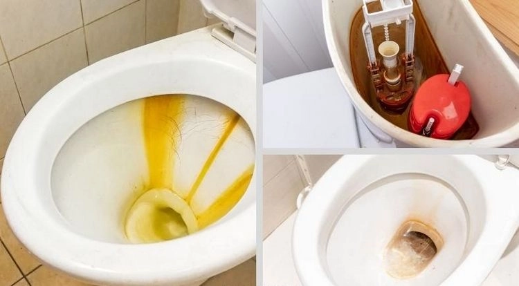 Toilettenschüssel wieder weiß bekommen mit weißem Essig
