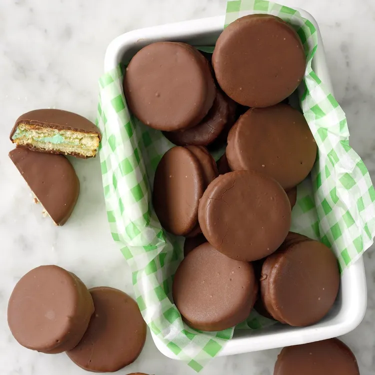 Weihnachtsplätzchen ohne Backen Sandwich Cookies Rezept