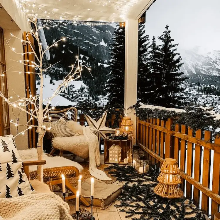 einige einfache schritte befolgen und vor der weihnachtszeit einen gemütlichen balkon winterfest machen
