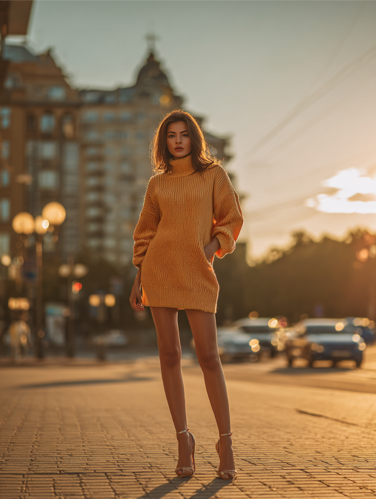 welche schuhe zum strickkleid tragen pumps