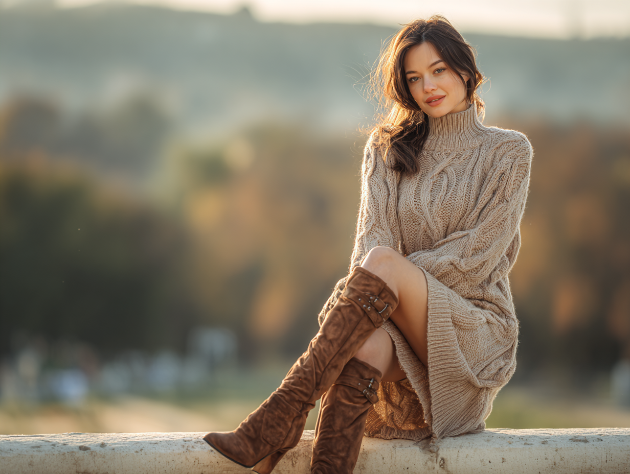 welche schuhe zum strickkleid tragen