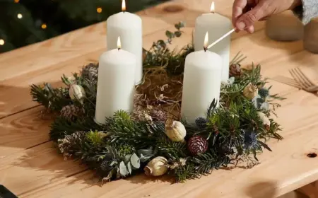 Adventskranz aus Naturmaterialien basteln - Die christlichen Haushalte und Gemeinden praktizieren diesen Brauch in der Adventszeit