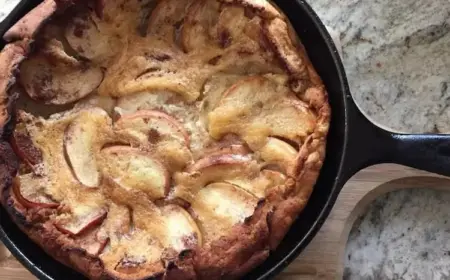 Apfel-Pfankuchen für die ganze Familie im Ofen backen