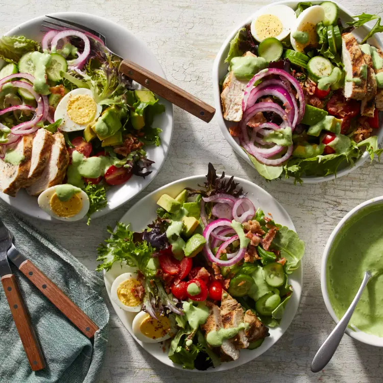 Cobb Salat Varianten Green Goddes Salad Rezept